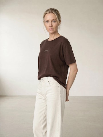 ARMIE Tričko 'The Alexi Logo T-shirt - Brown' – hnědá