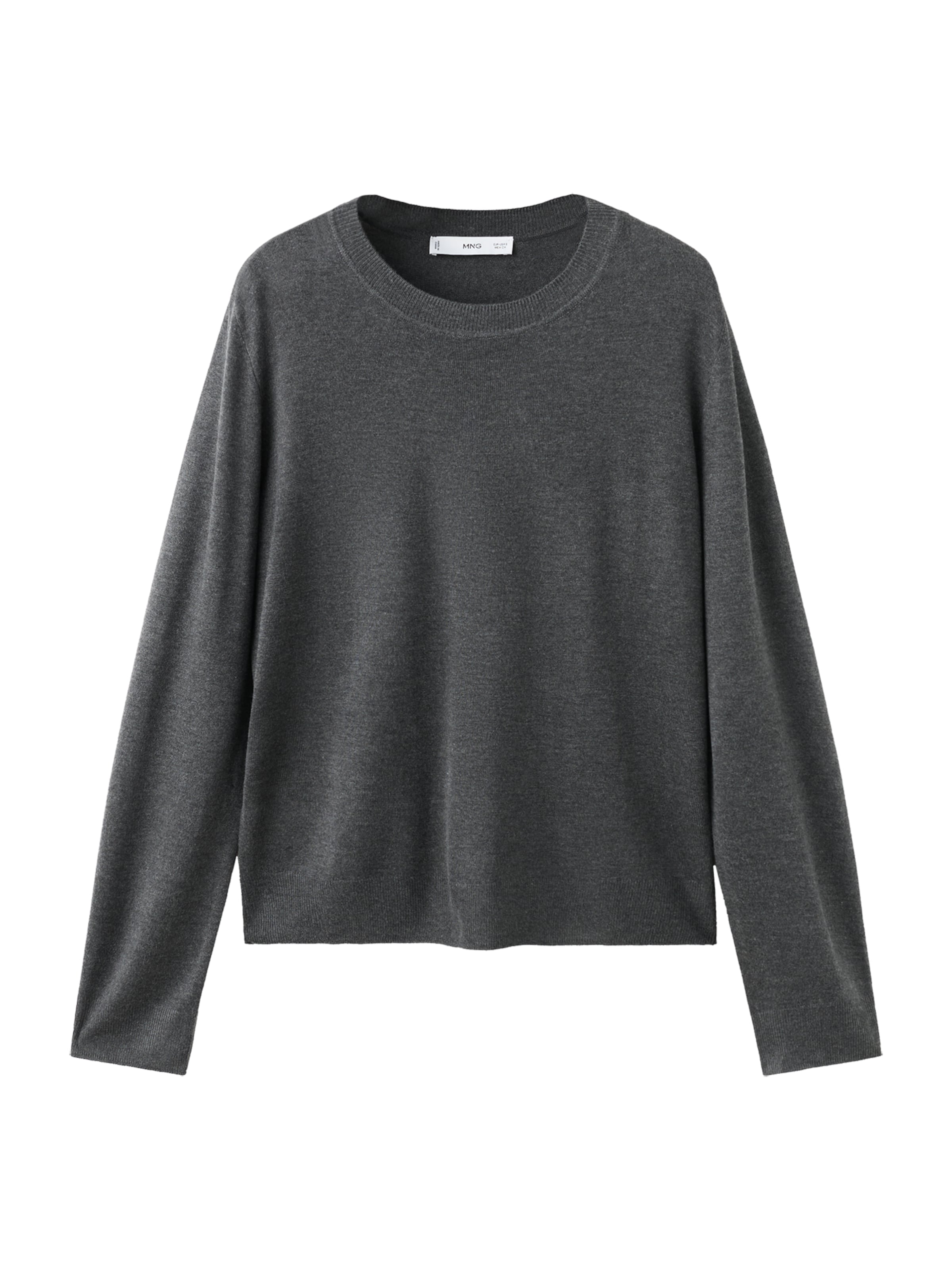 MANGO Pulover 'LUCCA' | siva barva: sprednja stran