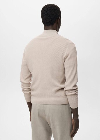 MANGO MAN Pullover 'Antiguap' in Beige