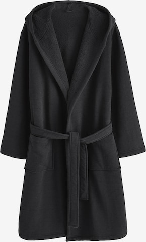 NextDugi kupaći ogrtač - crna boja: prednji dio