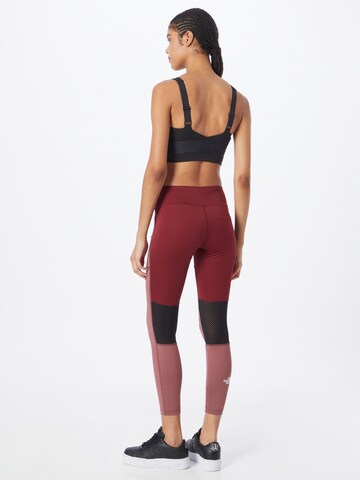 Skinny Pantalon de sport THE NORTH FACE en rouge