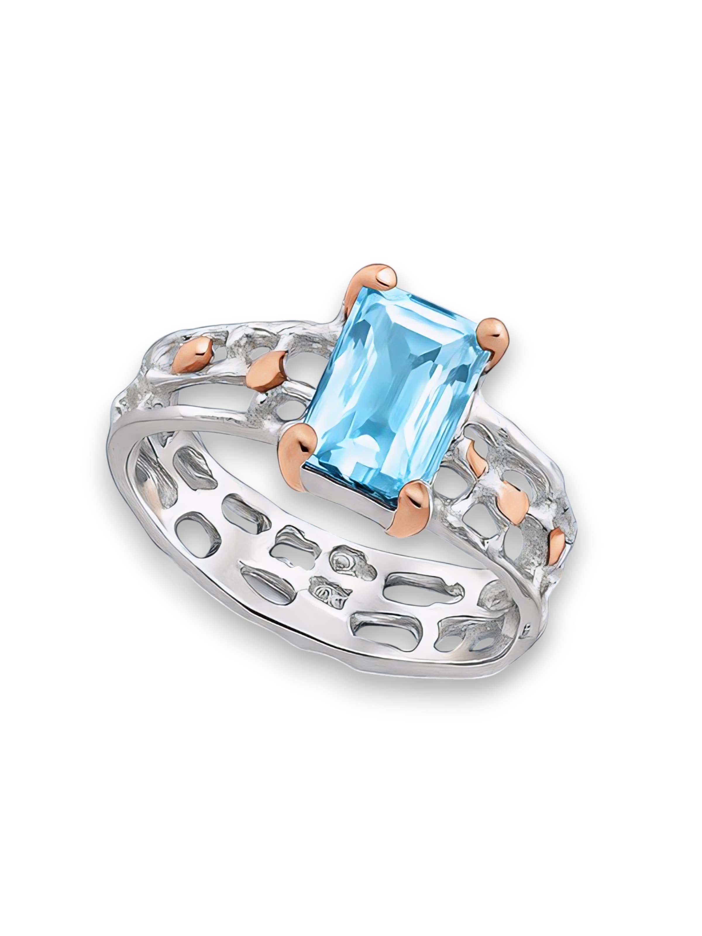 La Moda Me Ring 'Imperial' in Blue: front