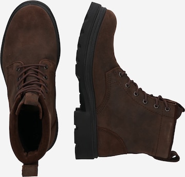 ECCO Lace-Up Boots 'Grainer' in Brown