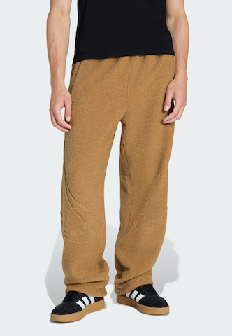 ADIDAS ORIGINALS Loosefit Hose 'Teamgeist' in Braun: Vorderseite