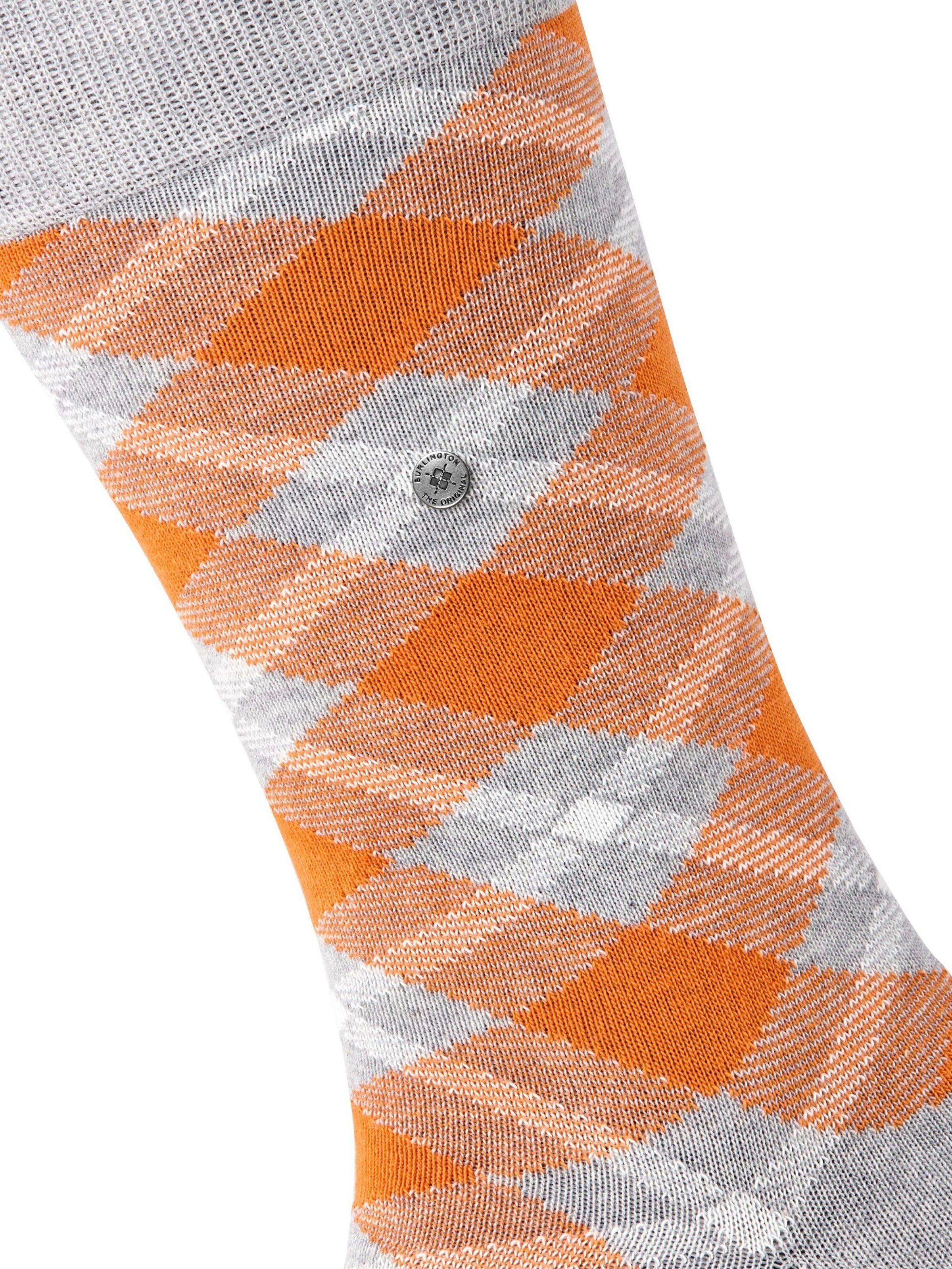 BURLINGTON Socks 'Tartan' in Grey: front