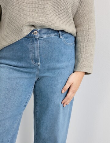 SAMOON Wide leg Jeans i blå