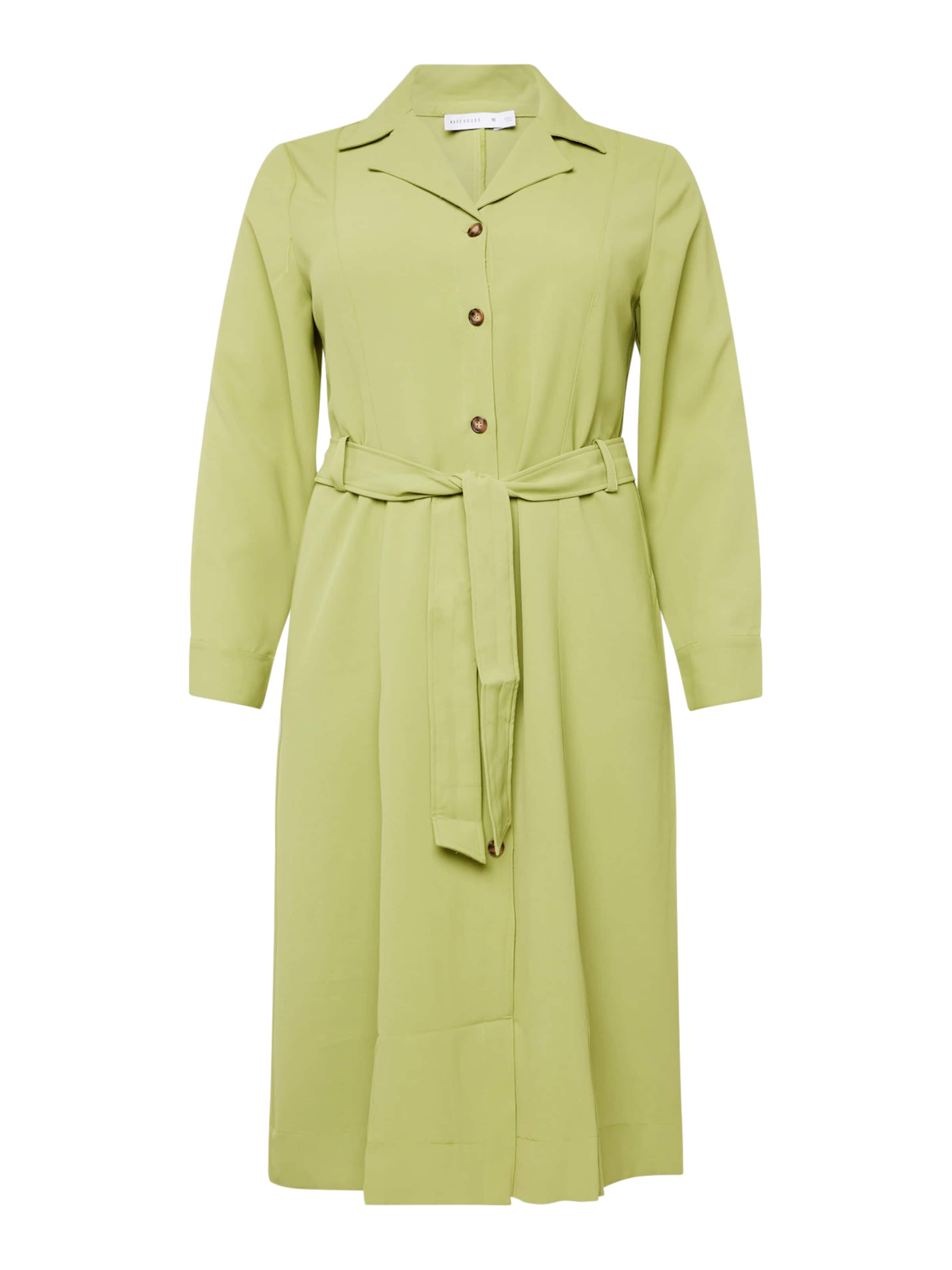 Warehouse Curve Blousejurk in Groen: voorkant