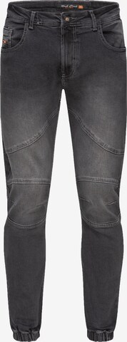 Rock Creek Tapered Jeans in Grey: front