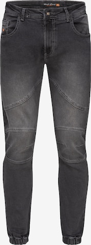 Rock Creek Tapered Jeans in Grey: front