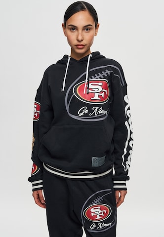 Recovered Sweatshirt 'NFL 49ERS Go Niner' in Zwart