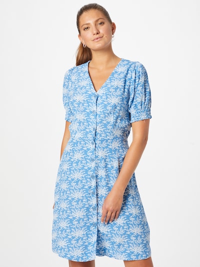 Rochie tip bluză 'Monroe' ZABAIONE pe azuriu / alb, Vizualizare model