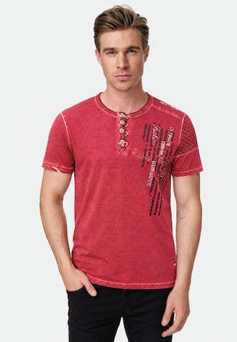 T-Shirt Rusty Neal en rouge : devant