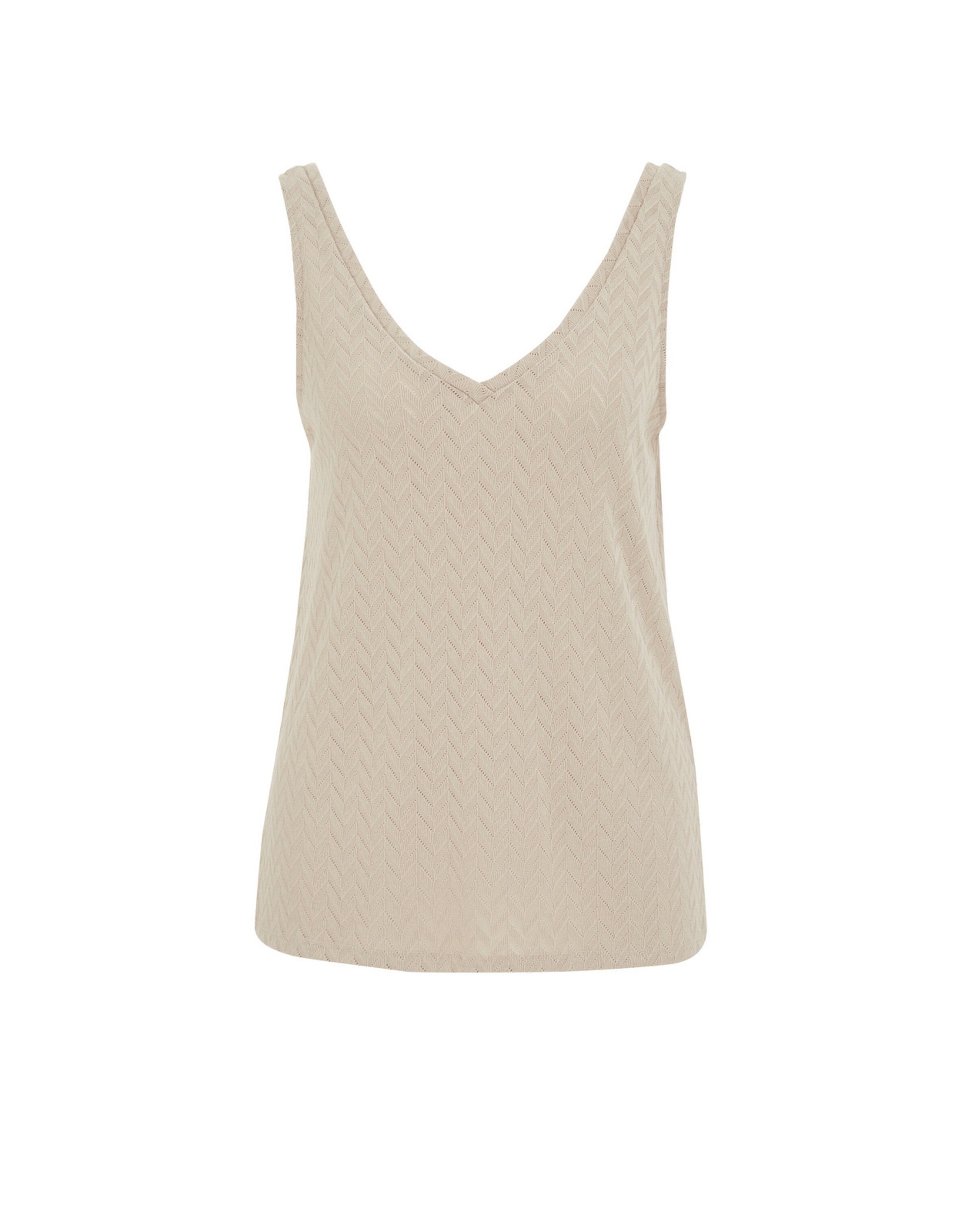 Tops en tricot WE Fashion en beige : devant