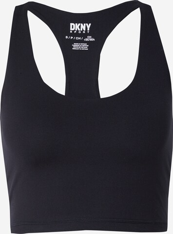 DKNY Performance Bustier Sport-BH 'BALANCE' in Schwarz: predná strana