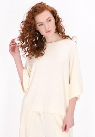 DreiMaster Klassik Свитшот 'Classic Look' в Белый: спереди