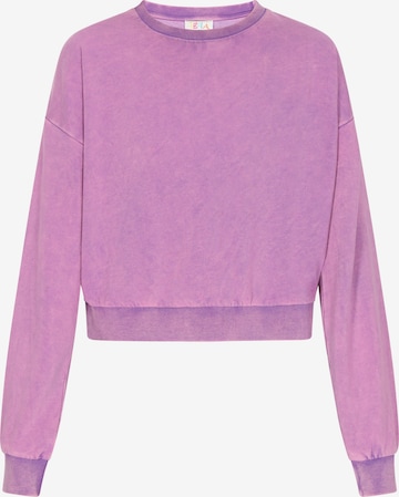 Sweat-shirt 'Fashion Look' IZIA en violet : devant
