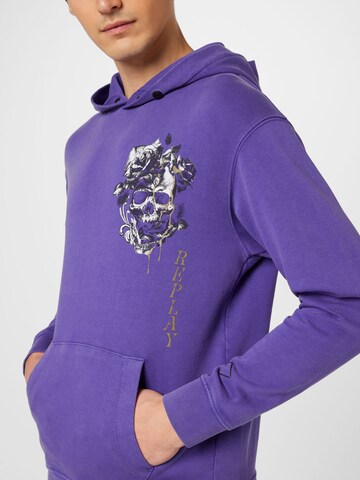 REPLAY Sweatshirt in Purple
