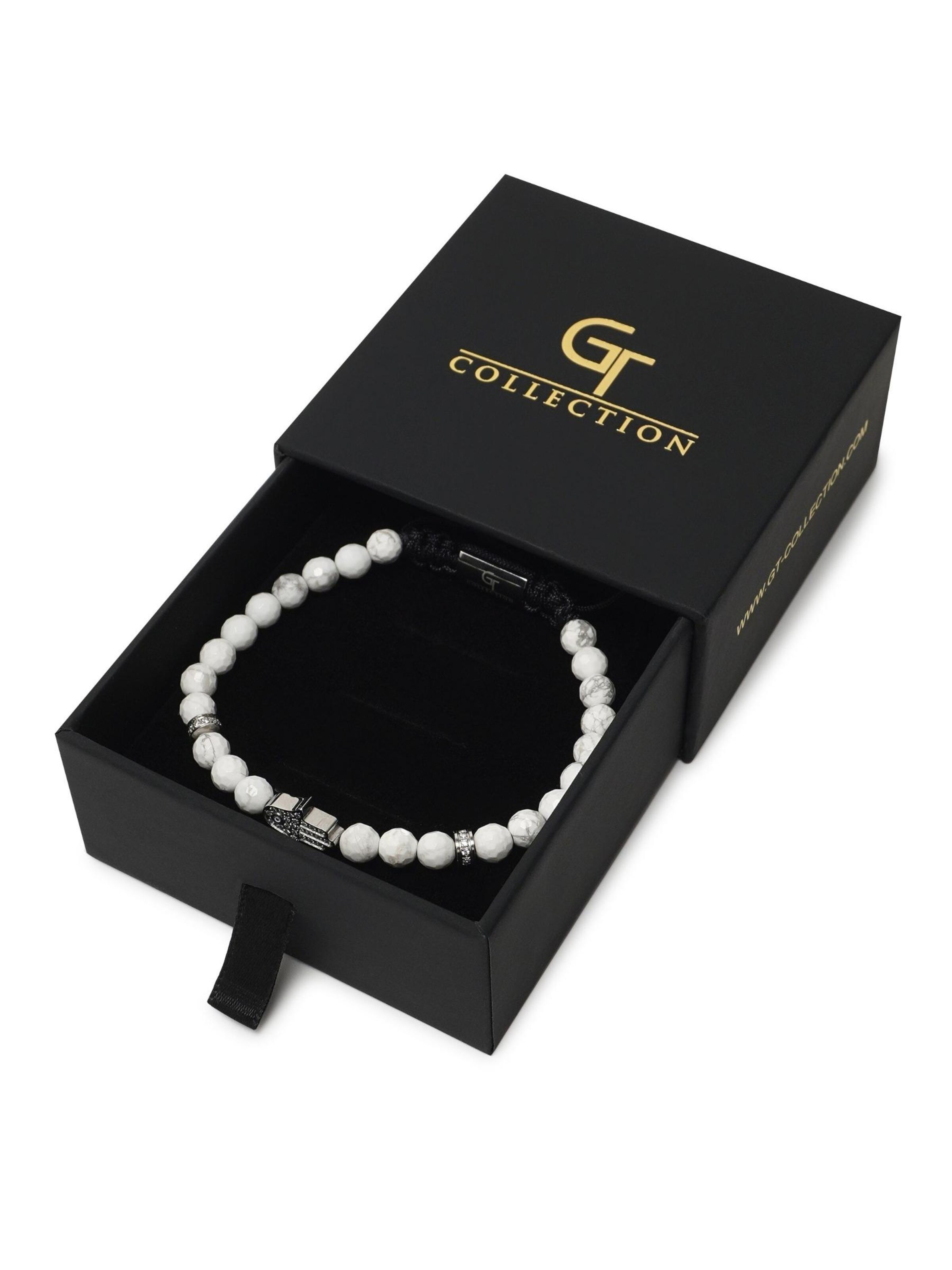 GT Collection - Pulsera 'Hamsa Hand' en blanco