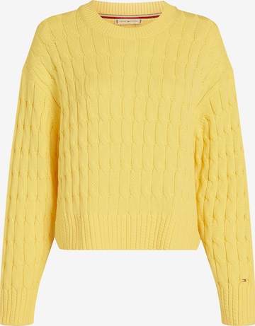 Pullover di TOMMY HILFIGER in giallo: frontale