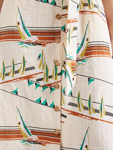 King Louie Shirt dress 'Irene Antibes' in Beige