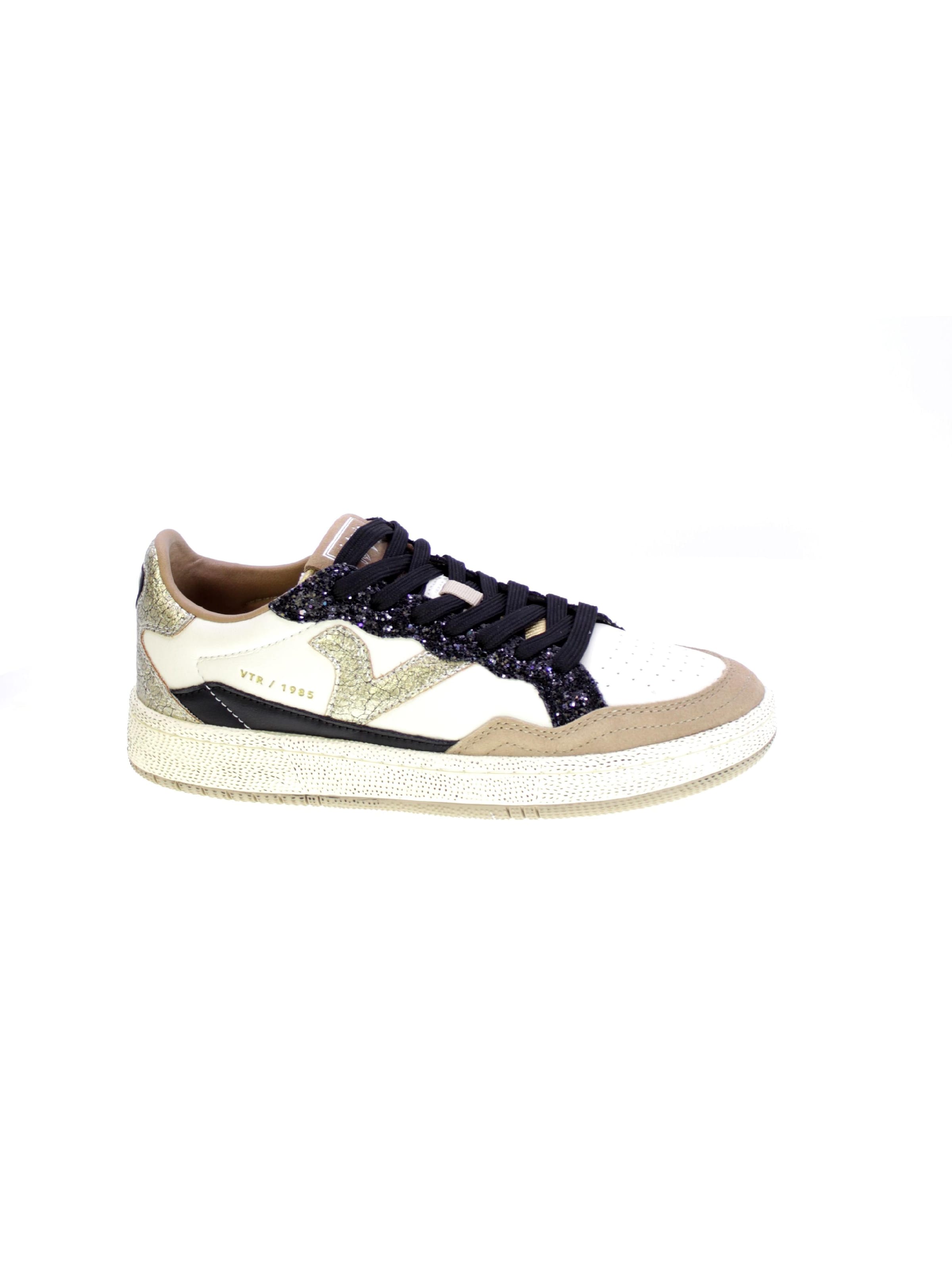 Scarpa sportiva di victoria in beige: frontale