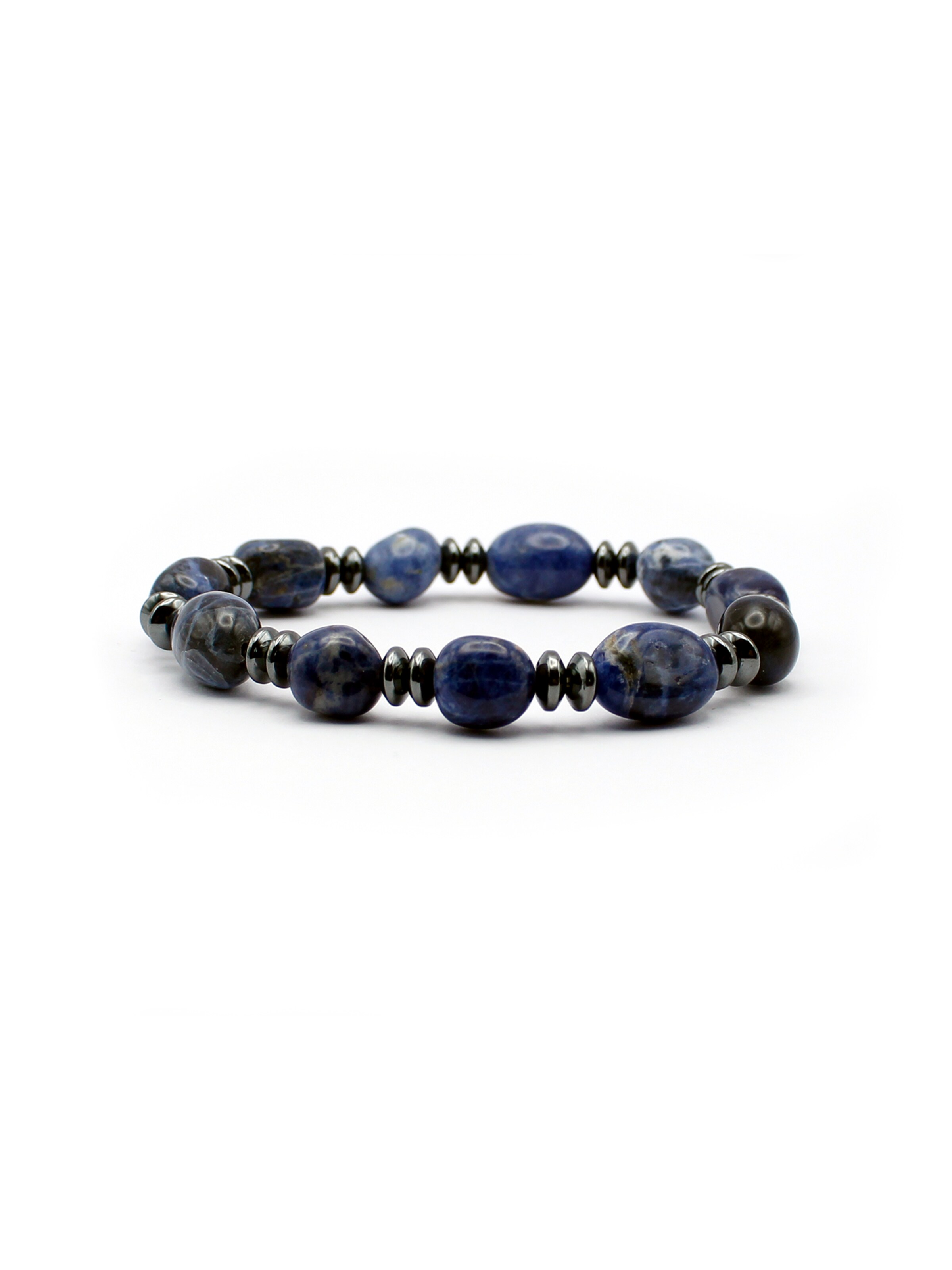 Tiger Treasure Qualität, inspiriert seit 1890 Armband 'Midnight Balance'‌‌‌‌ in Blau: Vorderseite