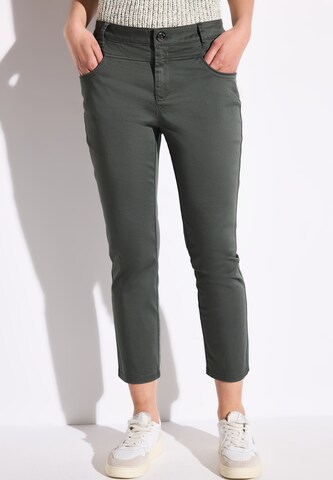 STREET ONE Slimfit Hose in Grün: Vorderseite