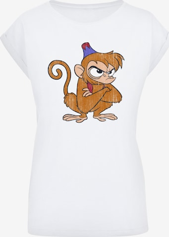 Maglietta 'Disney Aladdin Classic Angry Abu' di F4NT4STIC in bianco: frontale