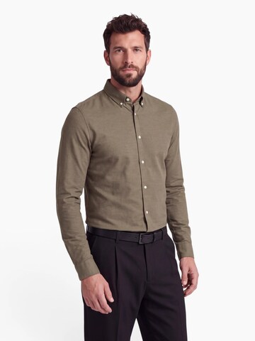 Coupe slim Chemise 'Superflex' Lindbergh en vert : devant