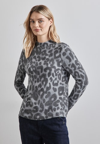 STREET ONE Shirt in Grijs: voorkant