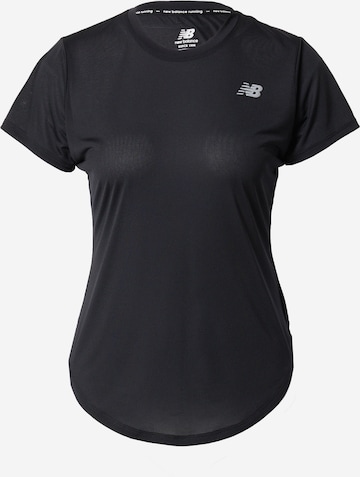 new balance Λειτουργικό μπλουζάκι 'Accelerate' σε μαύρο: μπροστά