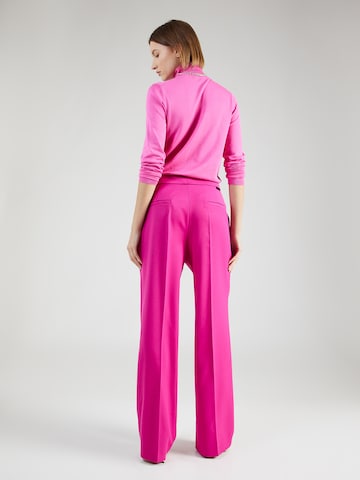 HUGO Loosefit Élére vasalt nadrágok 'Helepher' - rózsaszín