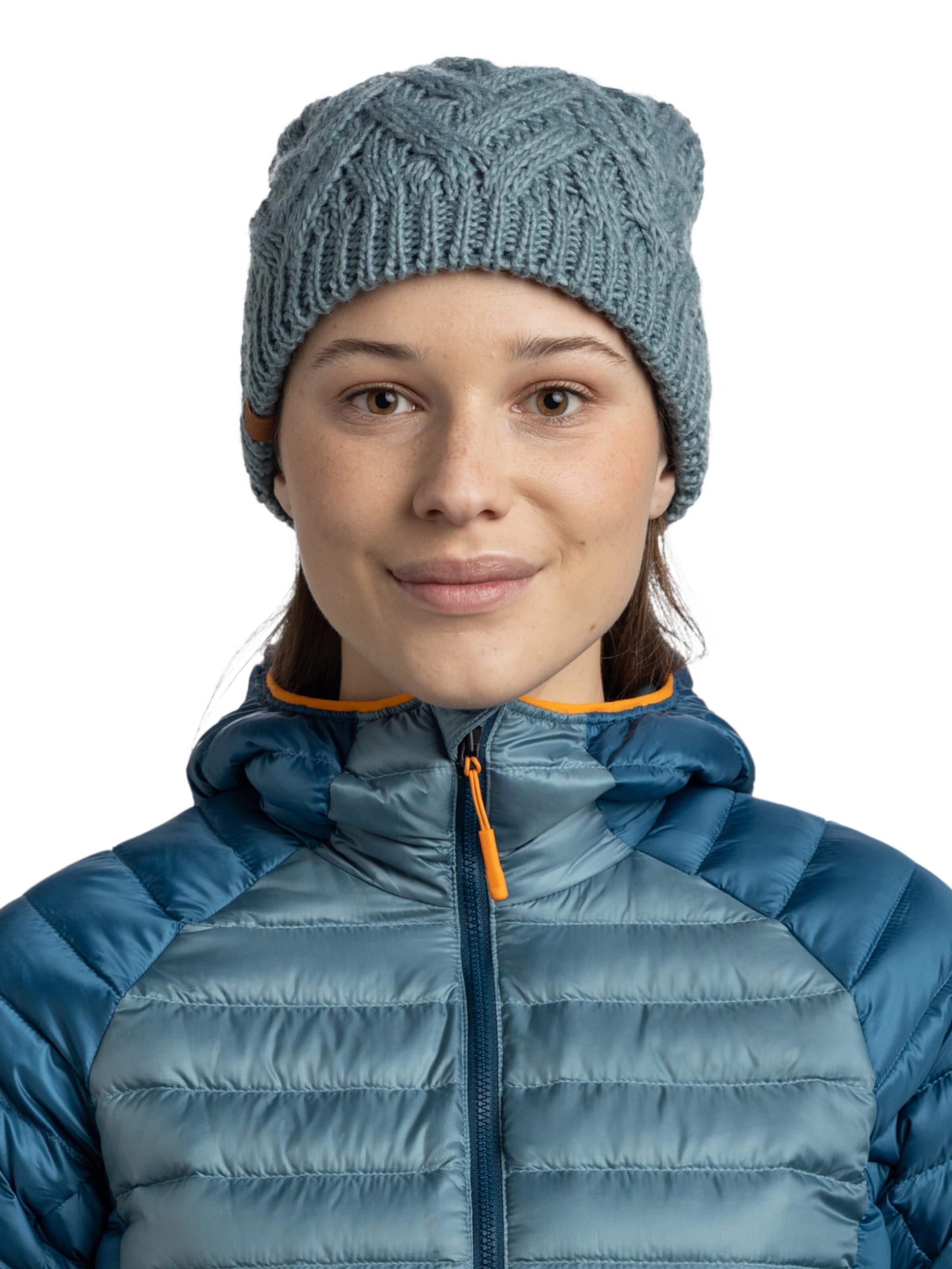 Bonnet 'Buff Knitted Fleece Caryn Beanie' BUFF en vert : devant