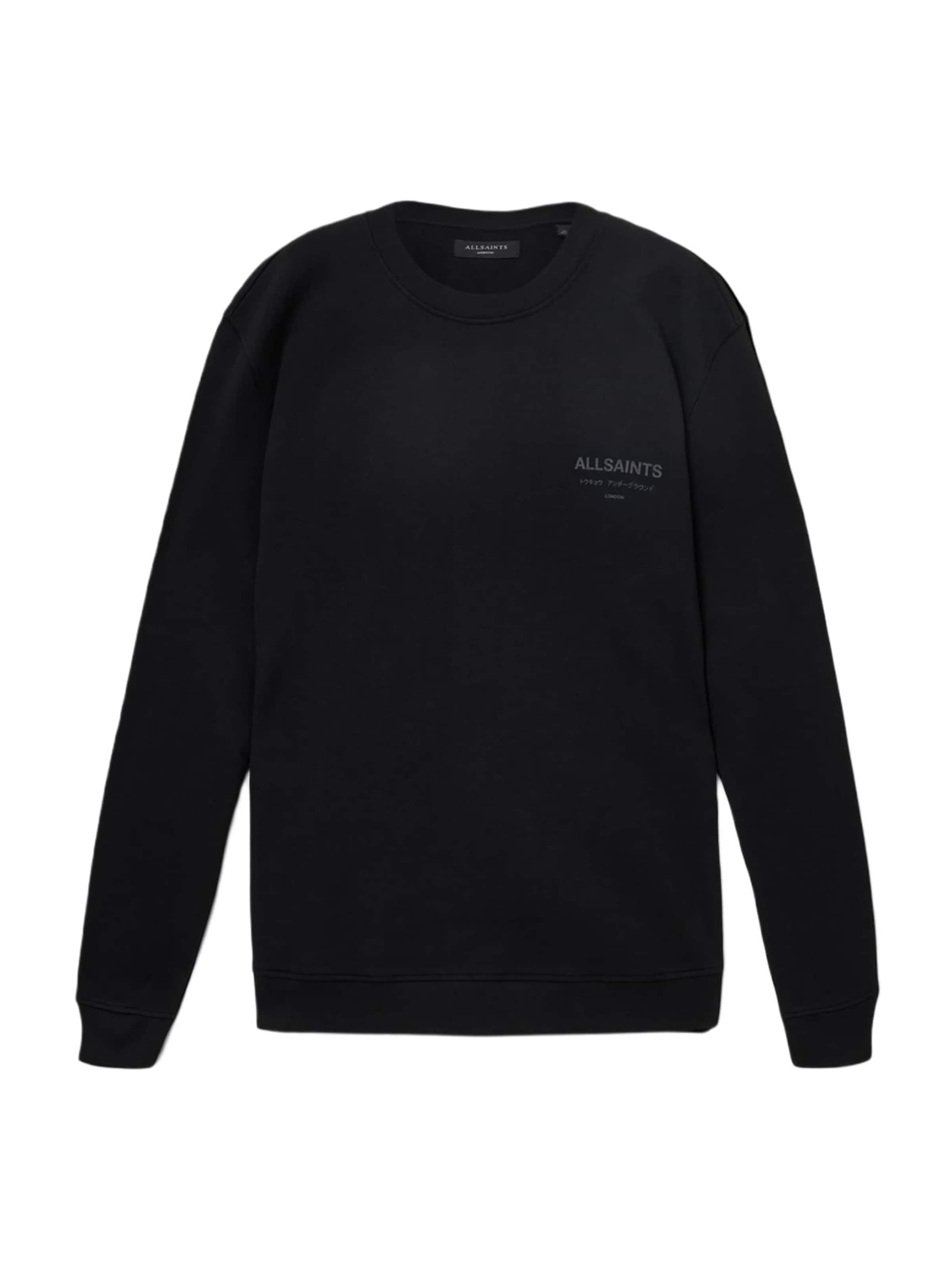 Felpa di AllSaints in nero: frontale