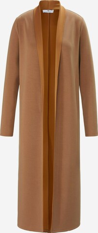 Peter Hahn Between-Seasons Coat in Brown: front