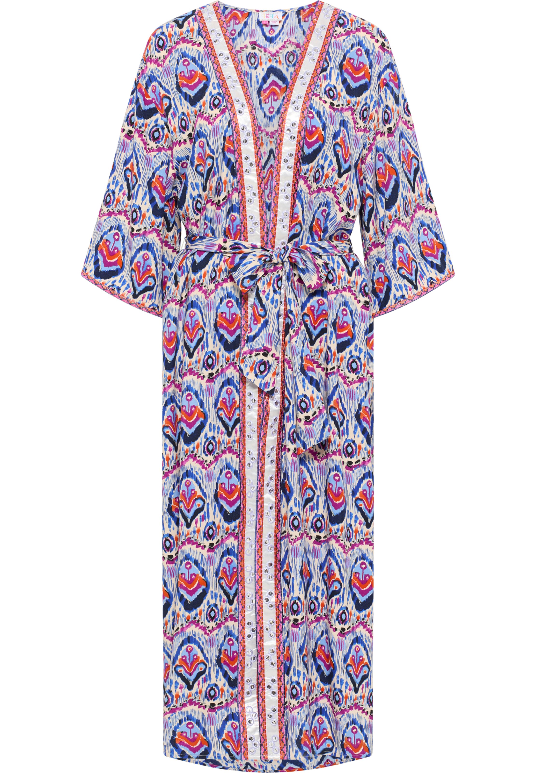 IZIA Kimono i blå: framsida