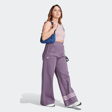 Wide Leg Pantalon 'Adicolor Neuclassics' ADIDAS ORIGINALS en violet