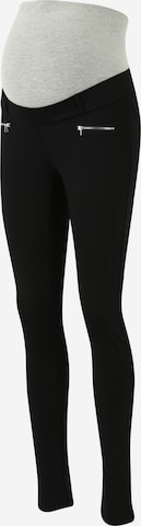 MAMALICIOUS Regular Trousers in Black: front