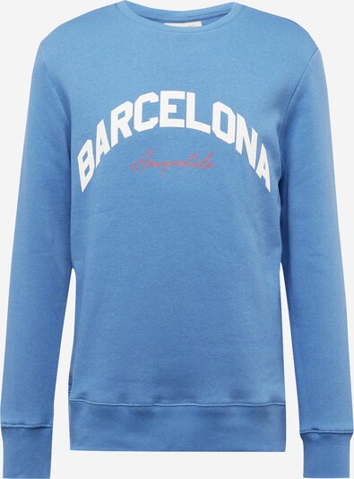 AÉROPOSTALE Sweat-shirt 'BARCELONA' en bleu clair / rouge / blanc, Vue avec produit
