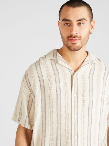 Abercrombie & Fitch Regular Fit Hemd in Beige