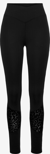 Pantaloni sport LASCANA ACTIVE pe gri / negru / alb, Vizualizare produs