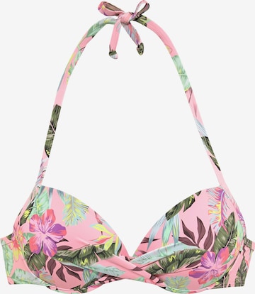 s.Oliver - Push-up Top de bikini en Mezcla de colores: frente