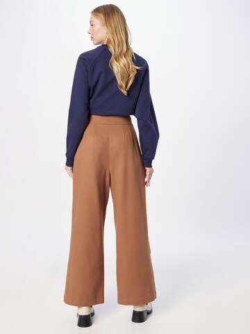 Ted Baker Wide leg Pleat-front trousers 'OAKLIA' in Brown