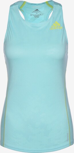 ADIDAS PERFORMANCE Haut de sport 'Adizero' en bleu clair / vert clair, Vue avec produit