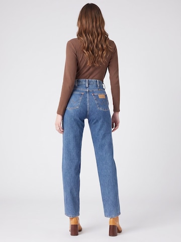 WRANGLER Luźne Jeansy 'Mom Straight Winter Hue Denim Pants' w kolorze niebieski