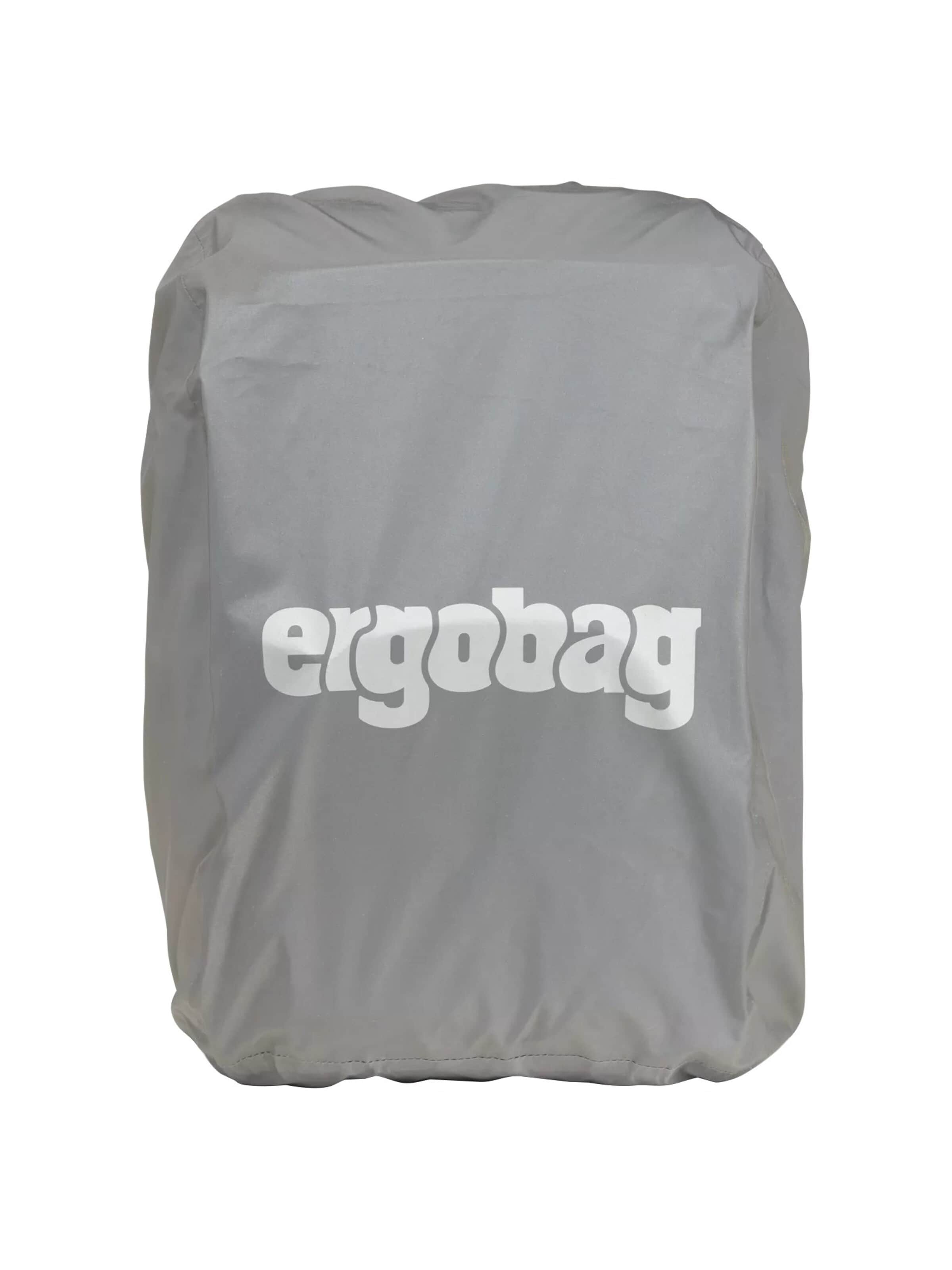 ergobag Backpack 'Regenschutz Regenschutz für Schulranzen' in Silver: front