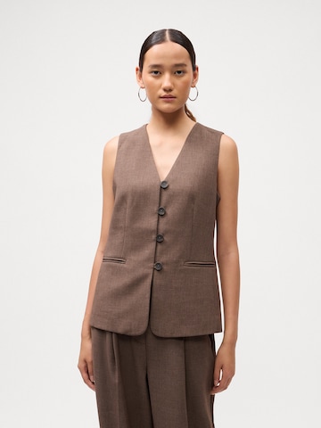 Gilet de costume 'Rosina Michelle' MSCH COPENHAGEN en marron : devant