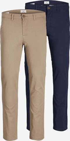 JACK & JONES Slimfit Chino kalhoty 'Marco' – béžová: přední strana