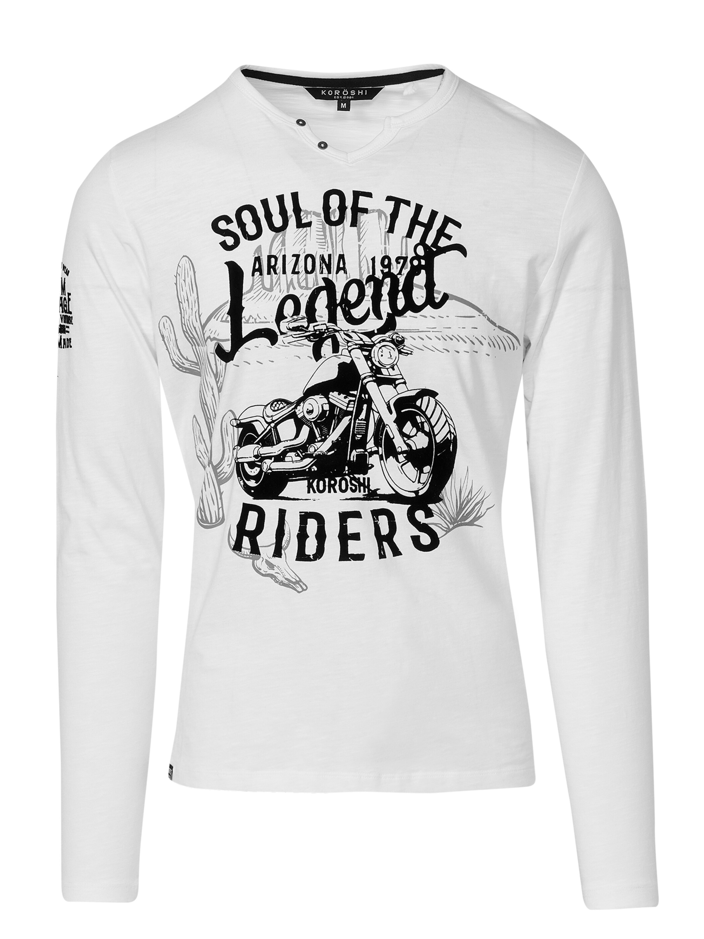 KOROSHI T-shirt i vit: framsida