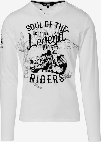 T-Shirt KOROSHI en blanc : devant